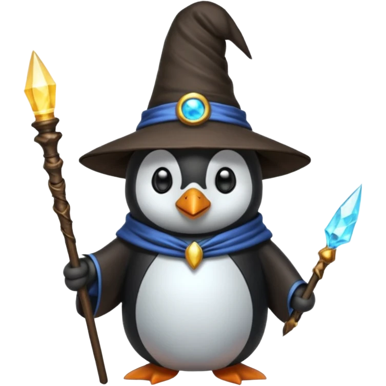Penguin Wizard emoji
