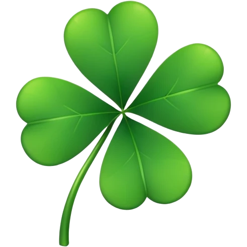Four leaf clover emoji