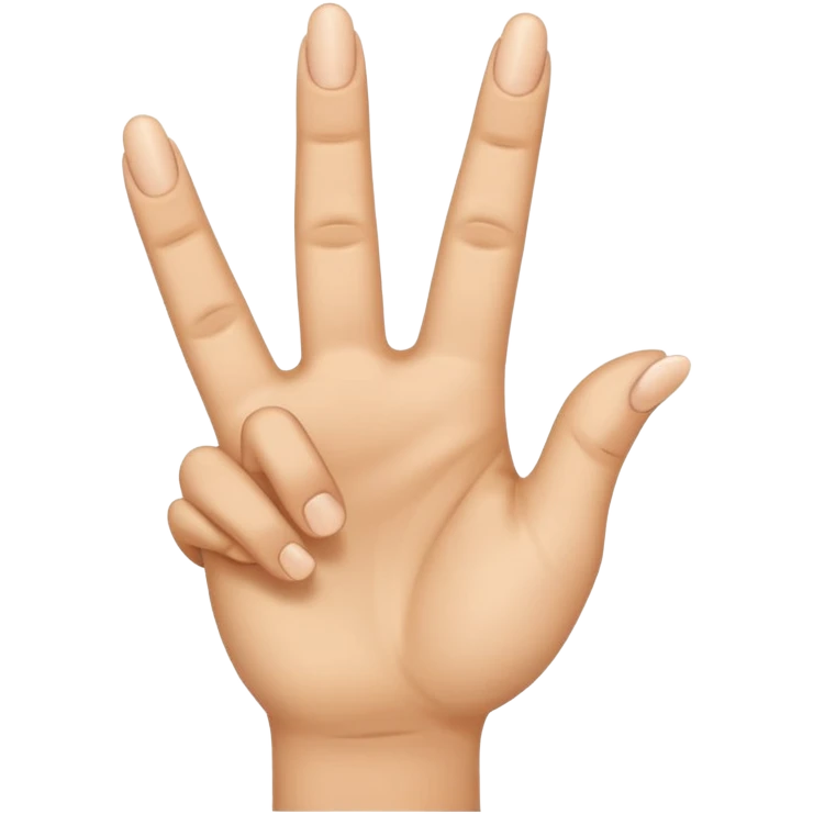 187 Handzeichen Bitte mache mir einen Emoji der mit der linken Hand den Mittelfinger auf den kleinenfinger und den Ringfinger auf den Daumen und der Zeigefinger in die Luft und mit der rechten Hand bitte den Mittelfinger nach unten und den Zeigefinger leicht nach oben emoji
