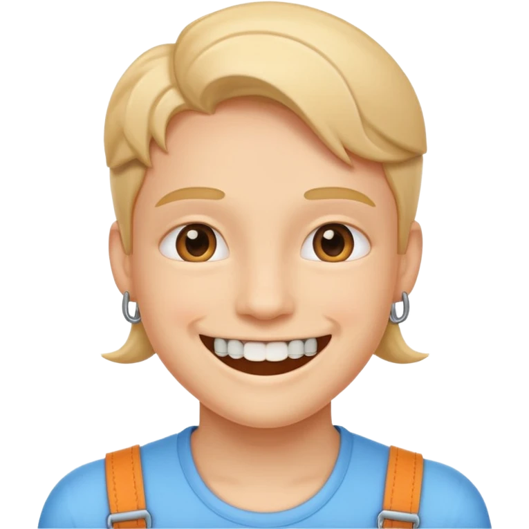 Smile with braces emoji