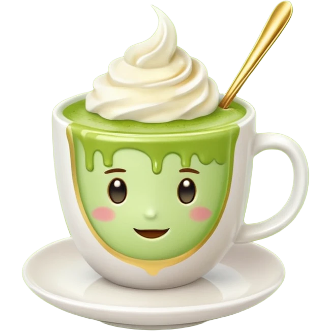 24k gold matcha latte emoji