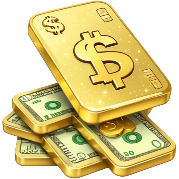 sparkly money emoji