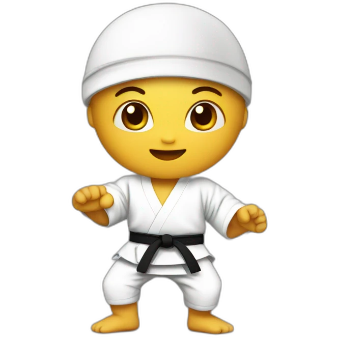 un bebe qui fait du karate emoji