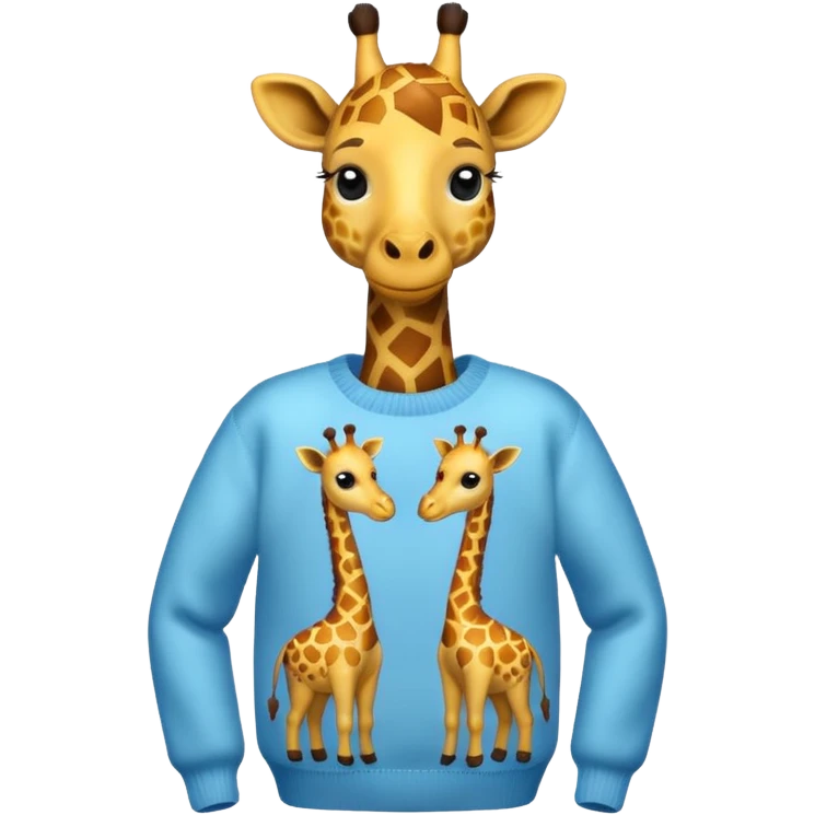 giraffe wearing sweater emoji