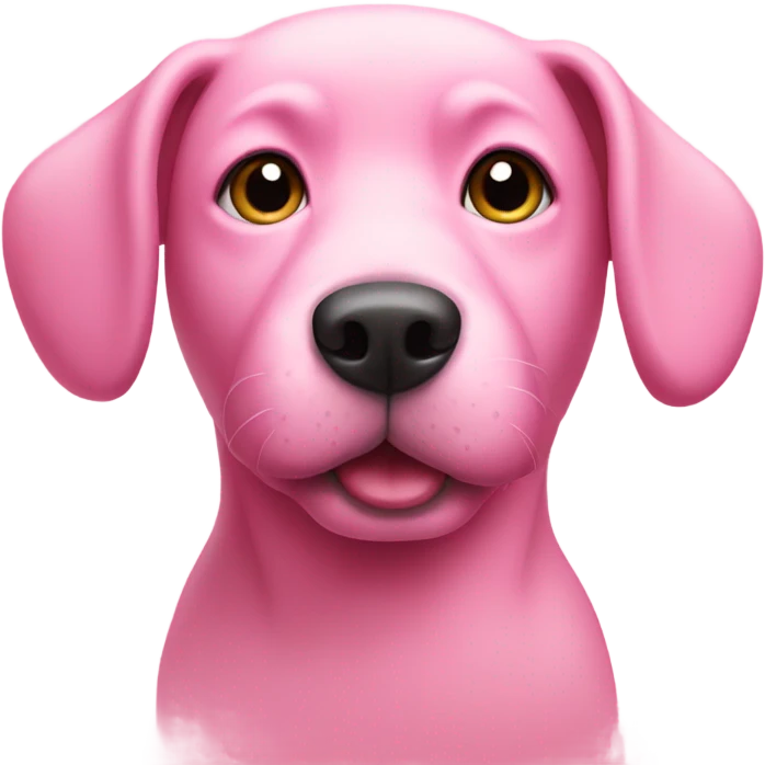 pink dog emoji