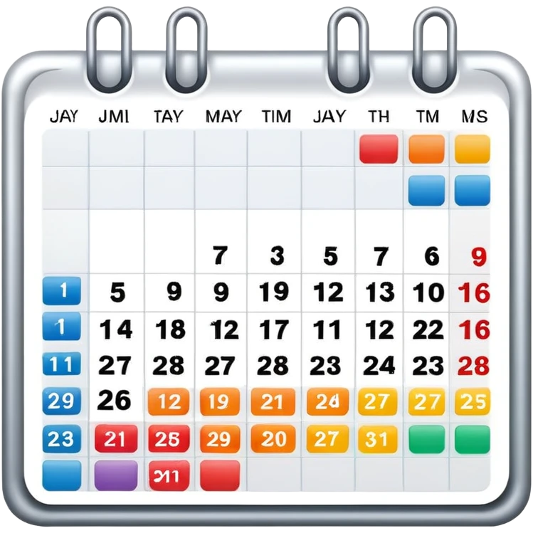 Calendario emoji