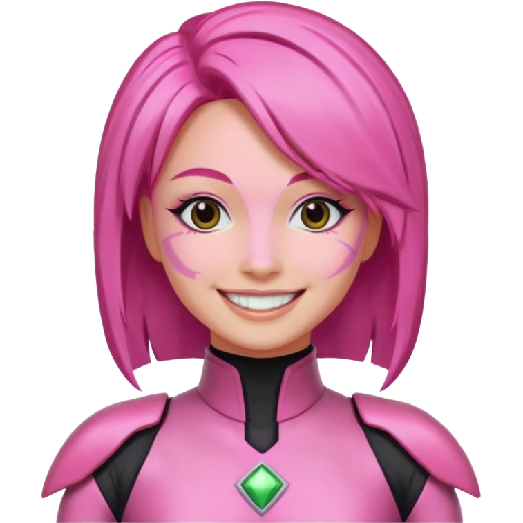 pink power ranger, woman emoji emoji
