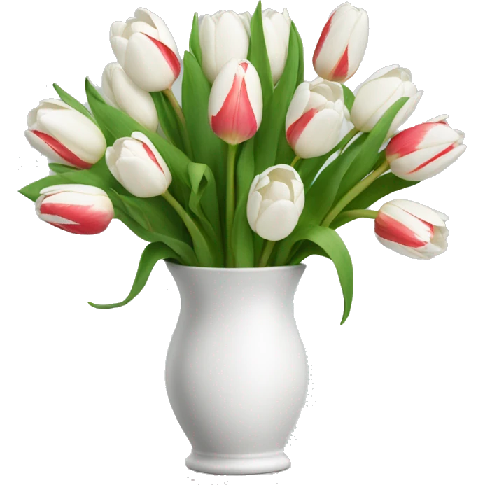 White bouquet of tulips emoji