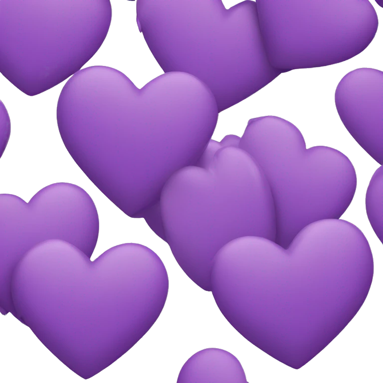 Big Purple Heart smiling emoji