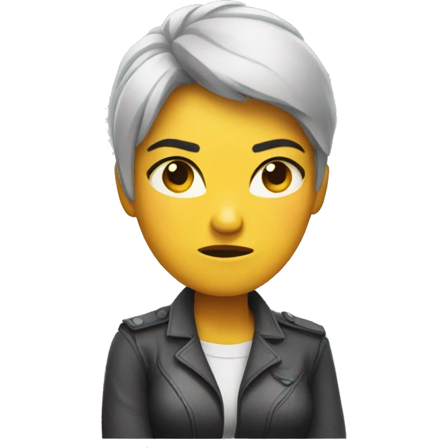 Angry woman with arms crossed emoji