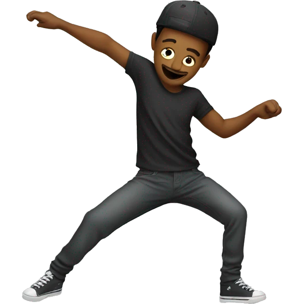 Guy dabing emoji