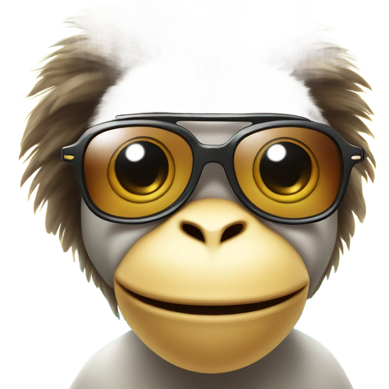Chick, face, monkey, sea, smile, sun, sunglasses emoji