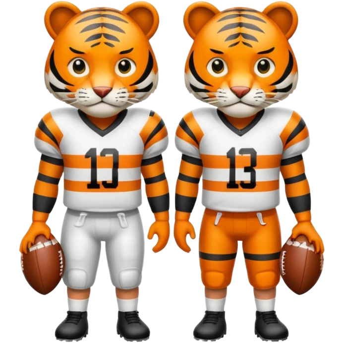 Tigers american football emoji