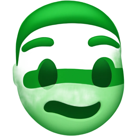 a in green bold emoji