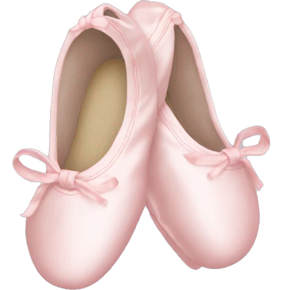 Pale pink ballet shoes emoji