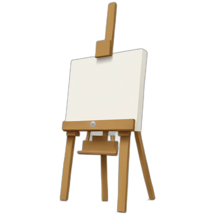 easel and canvas emoji