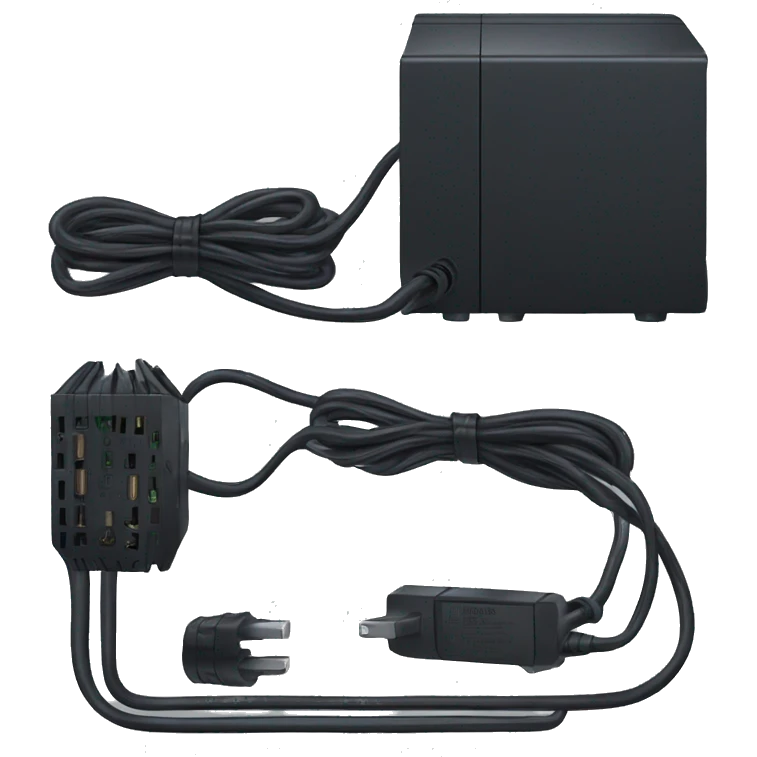Black modular pc power supply emoji