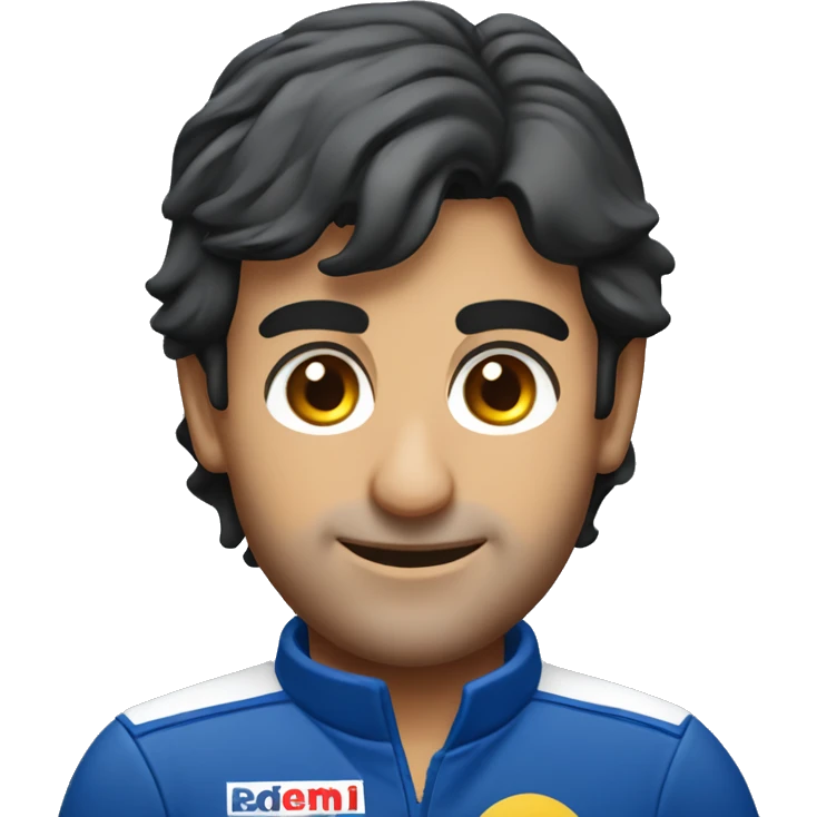 carlos sainz wearing blue emoji