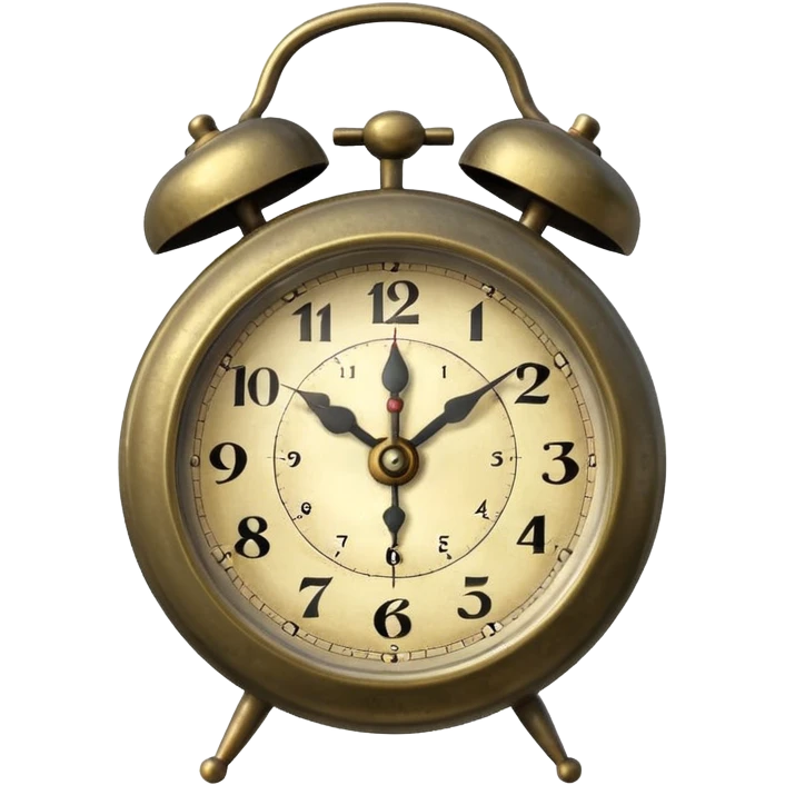 старый будильник emoji