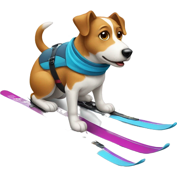 Dog on ski emoji