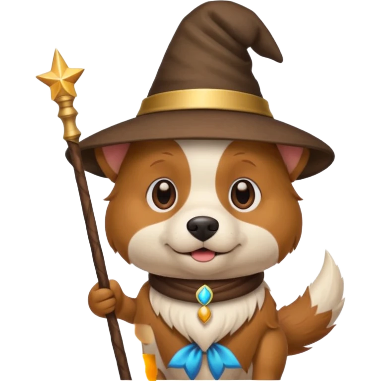 Dog wizard emoji