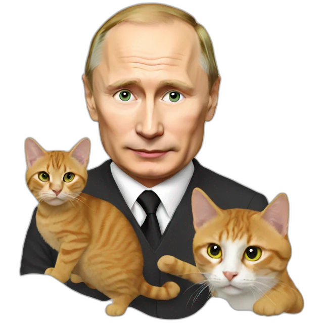 putin with cat emoji