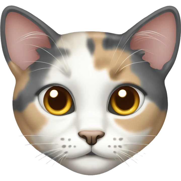 Dilute calico cat emoji