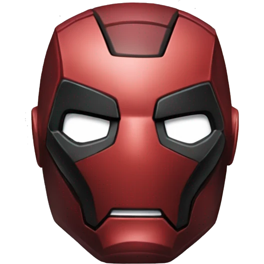 Iron Man but Deadpool version emoji