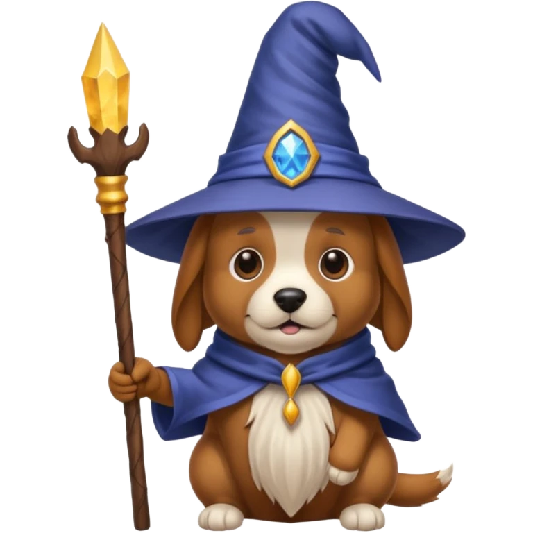 Dog wizard emoji