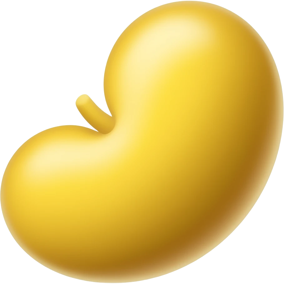 yellow kidney emoji