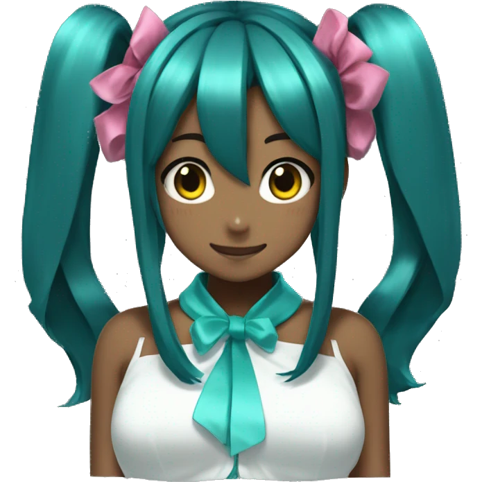 Black Hatsune Miku emoji