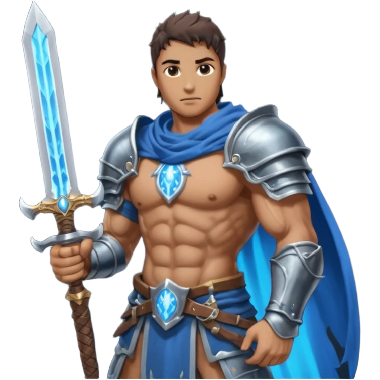 Man holding big DARK souls moonlight sword emoji