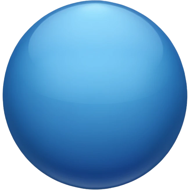 BLue color ball emoji