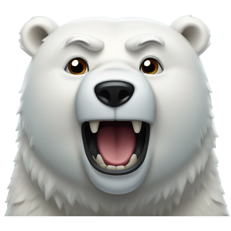 mad polar bear  emoji
