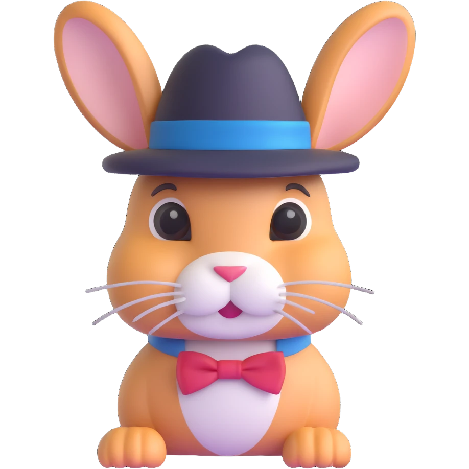 gangster rabbit emoji