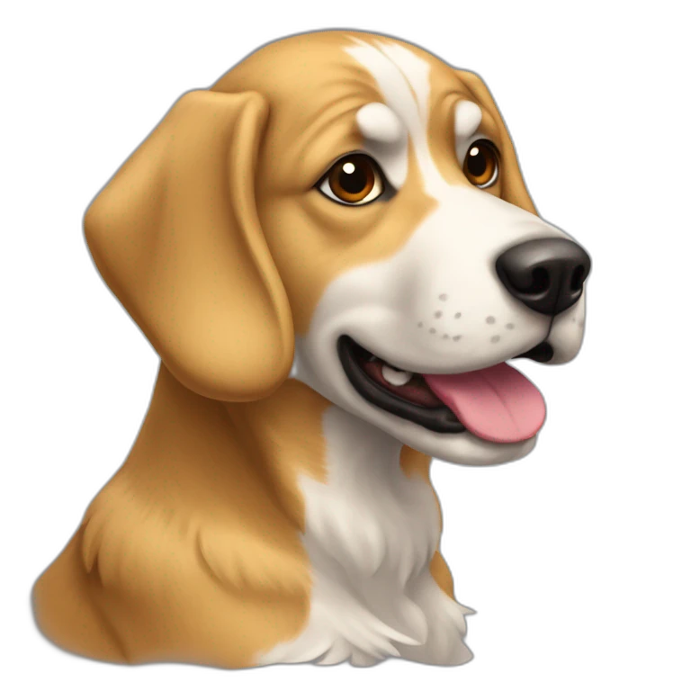 Chien sur chien emoji