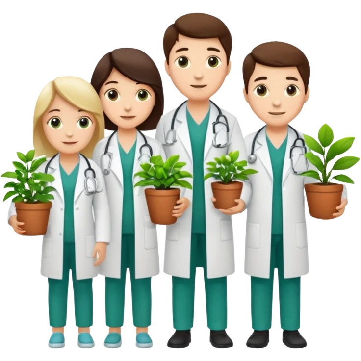 Doctors Carrying Plants emoji