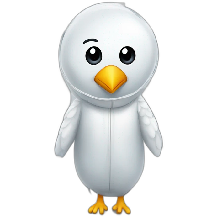 bird in cleanroom suit emoji