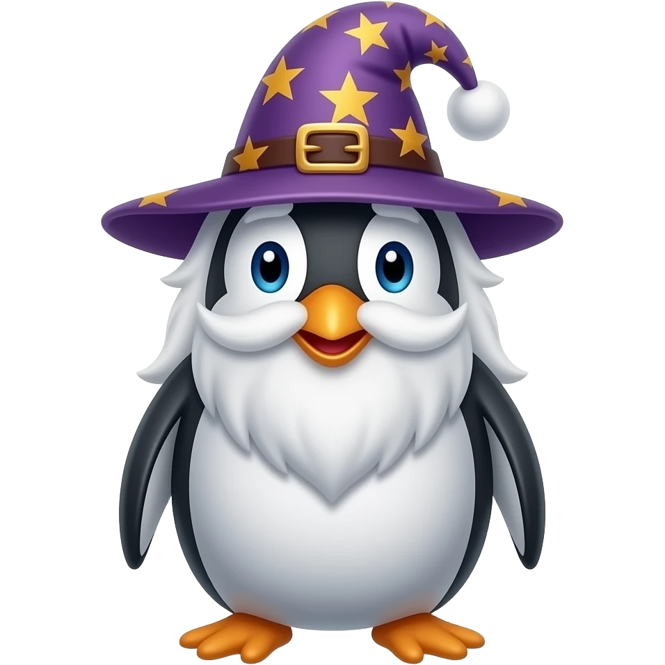 Penguin Wizard emoji
