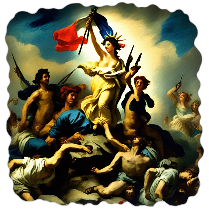 Liberty Leading the People by Delacroix emoji
