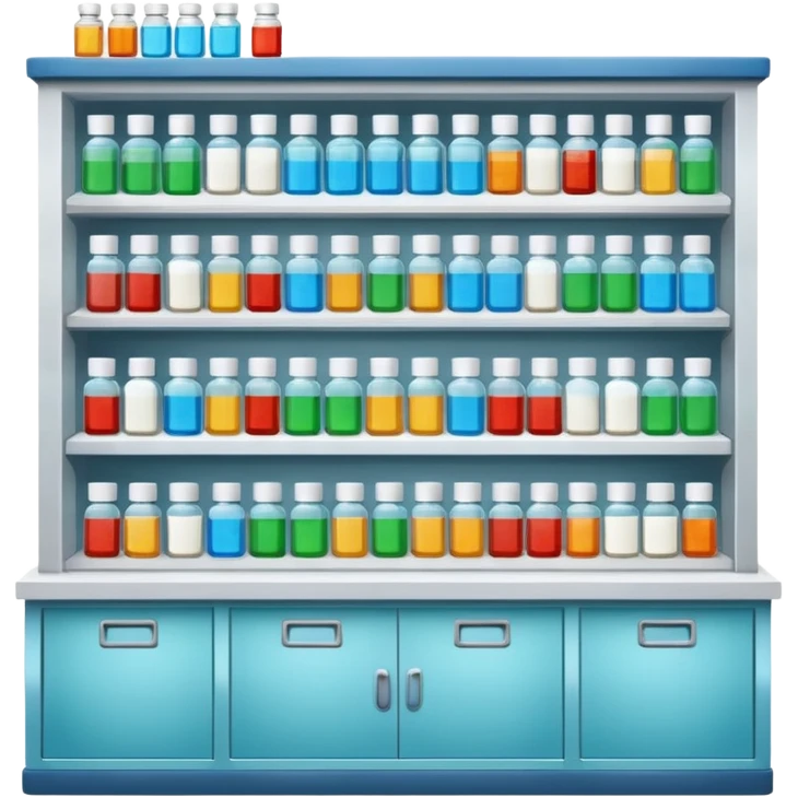 Please create an image of the pharmacy.
Dugstore, Pharmacy. There's no writing on it
Just an image that can show that it's a pharmacy emoji