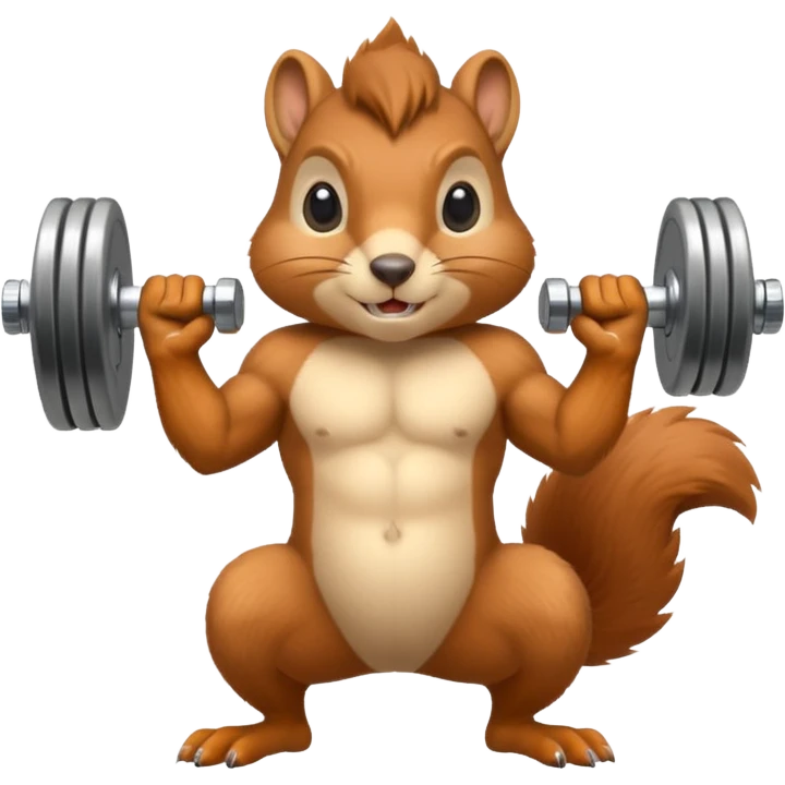 Squirrel gym emoji
