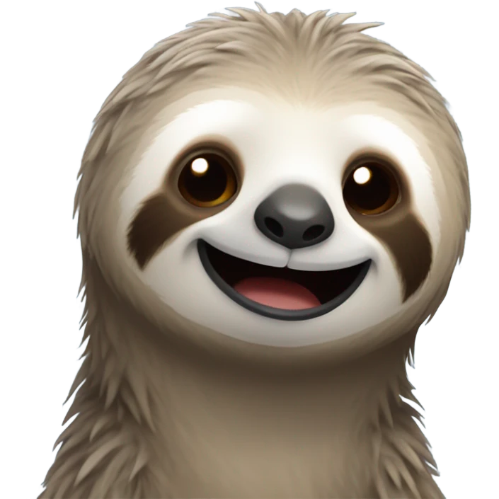 Sloth smiling emoji