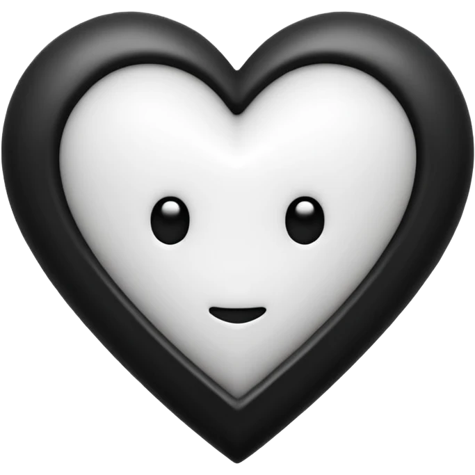 can you make an amongus charter made out of white and black hearts emoji
