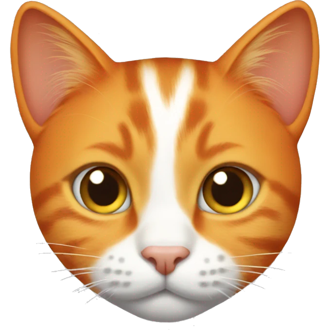 Orange cat with clipped ear emoji