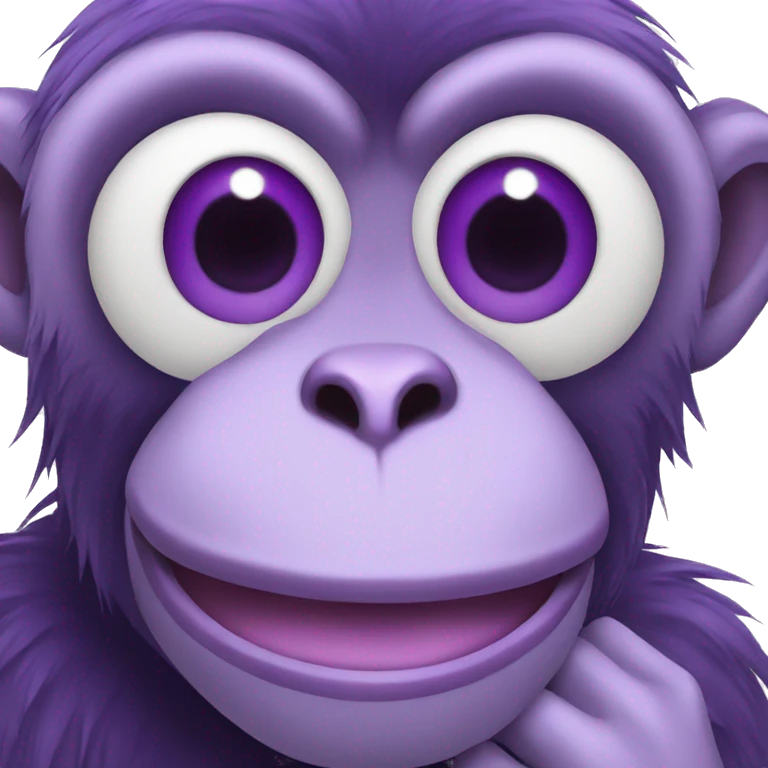Purple monkey emoji