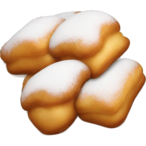 beignets flat emoji