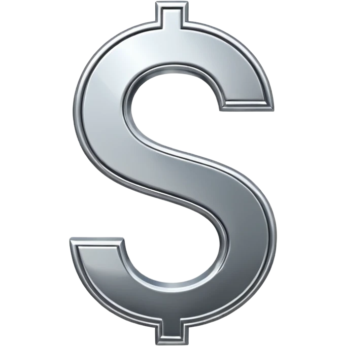 $ dollar metal symbol emoji