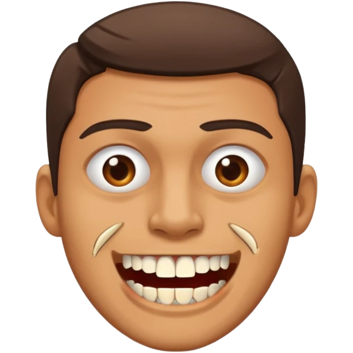 man with broken teetgh \ emoji