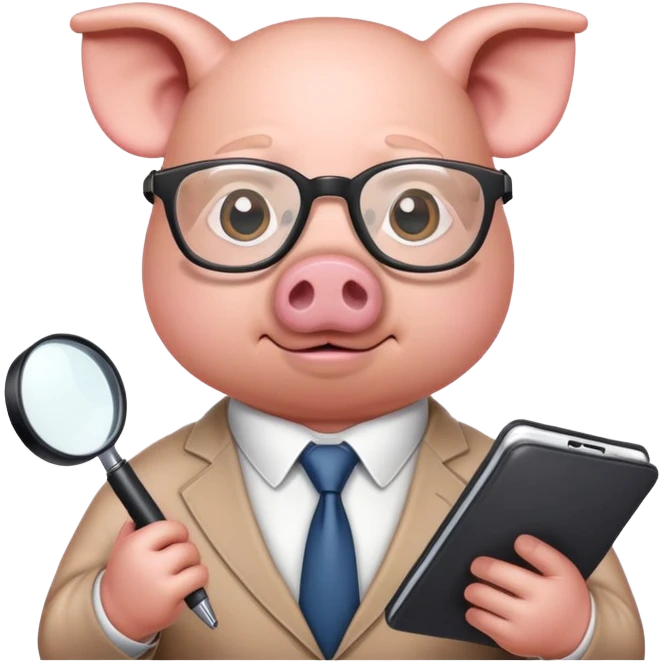 Деловой кабанчик решает вопросики по тестированию emoji